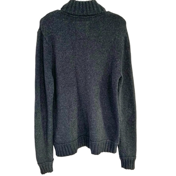 FOSSIL Charcoal Grey Button Sweater Size M - Picture 6 of 6